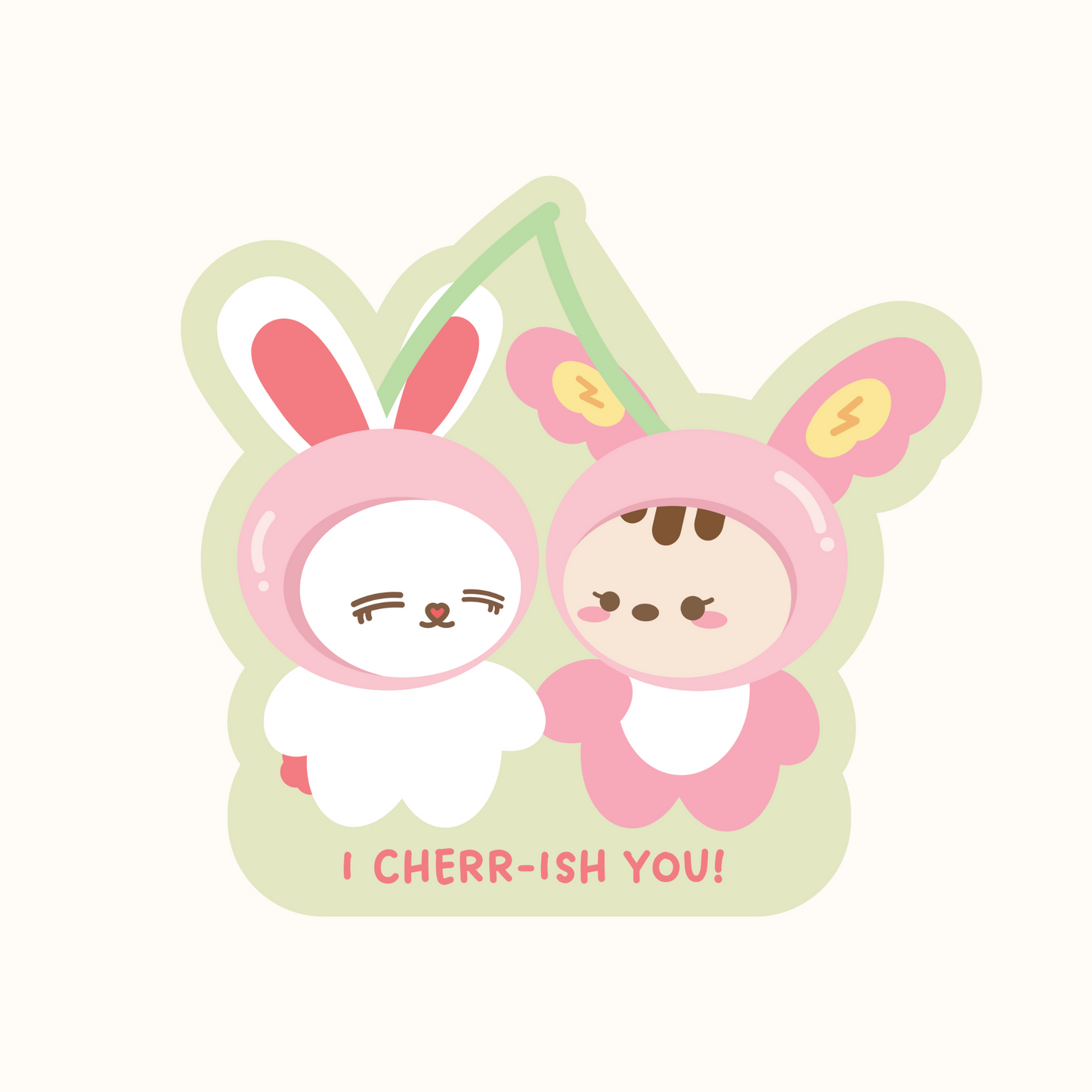i cherrish you vinyl sticker