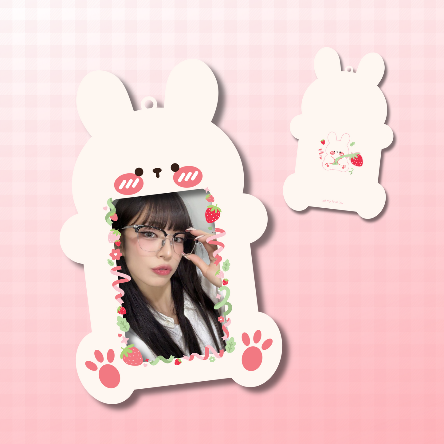 berry bunny photocard holder