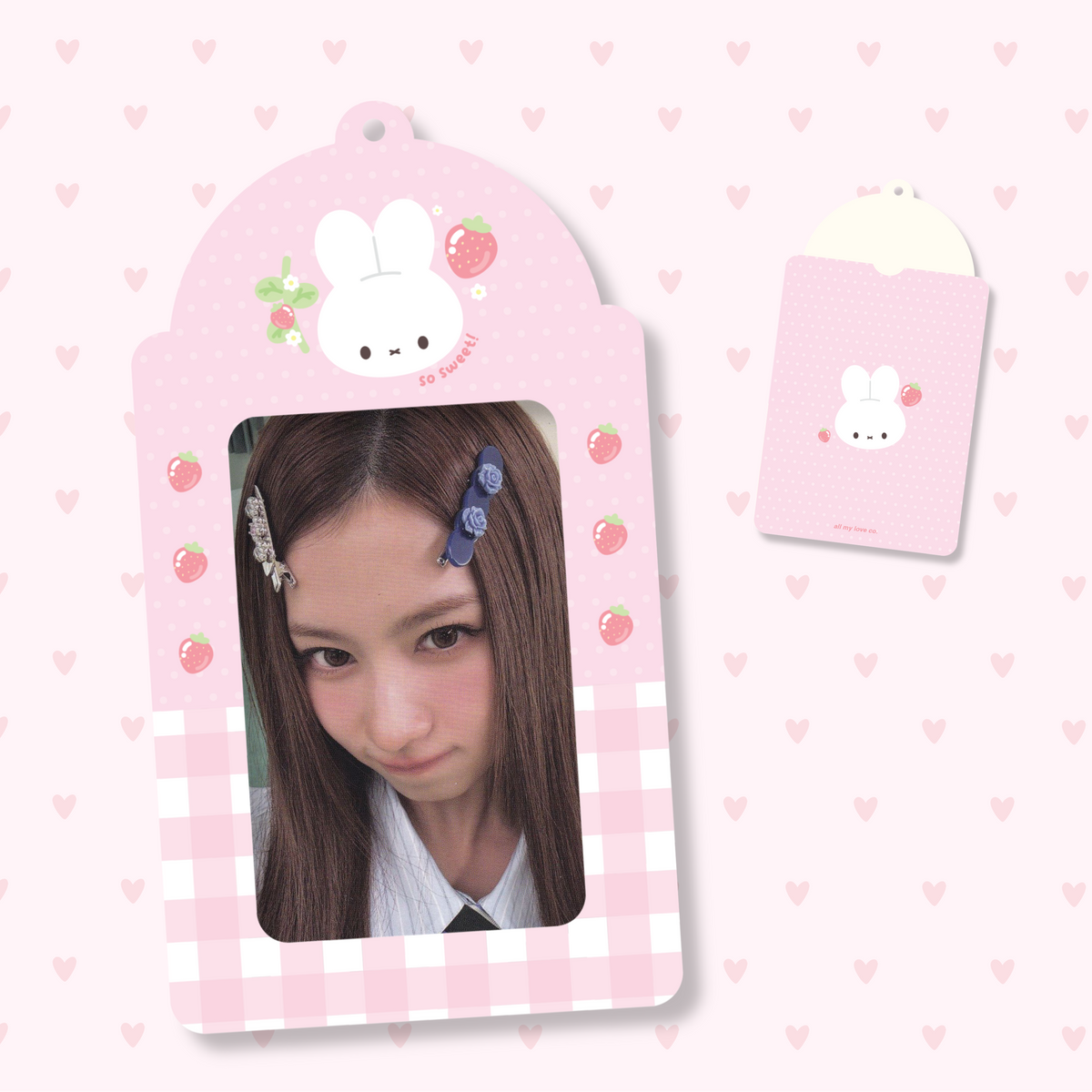 miffy's strawberries | pvc photocard holder