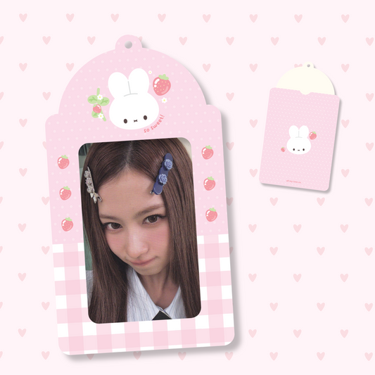 miffy's strawberries | pvc photocard holder (pre-order)