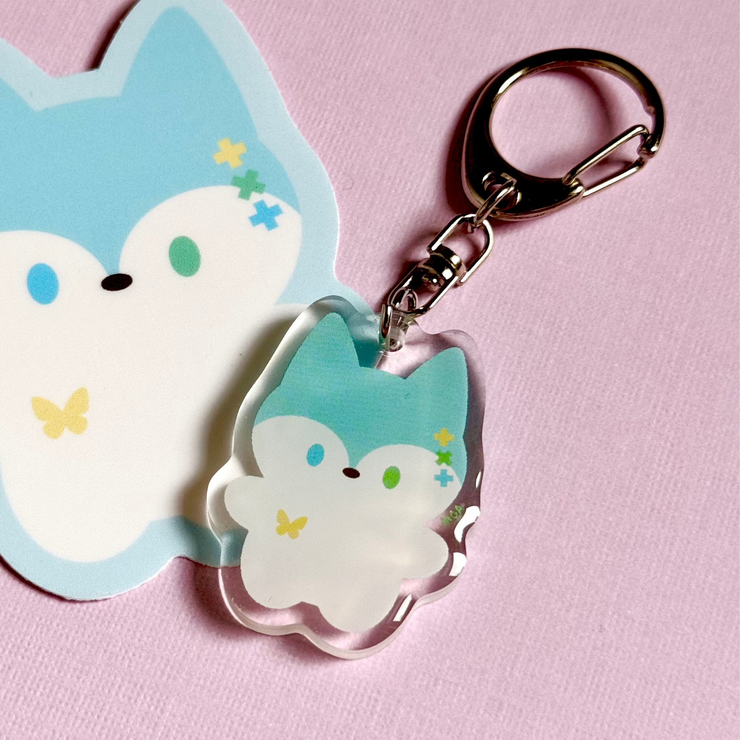 fan friends epoxy keychains