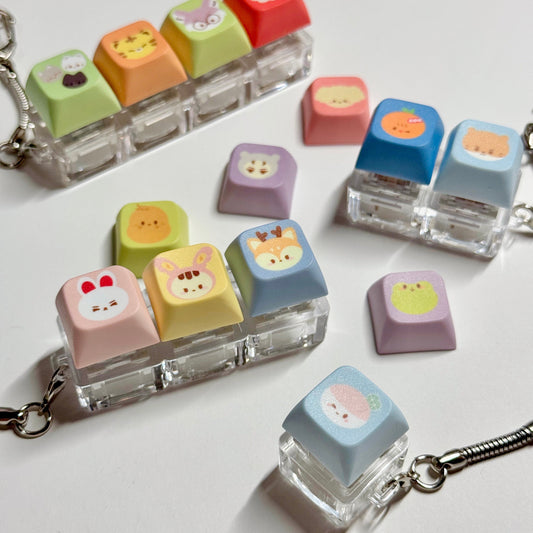 build-your-own kpop keycap keychain