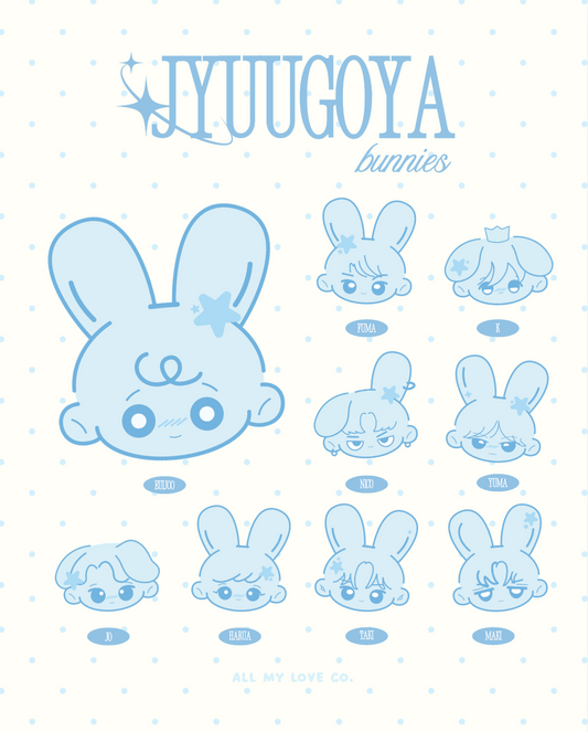 &team jyuugoya bunnies phone charms (pre-order)